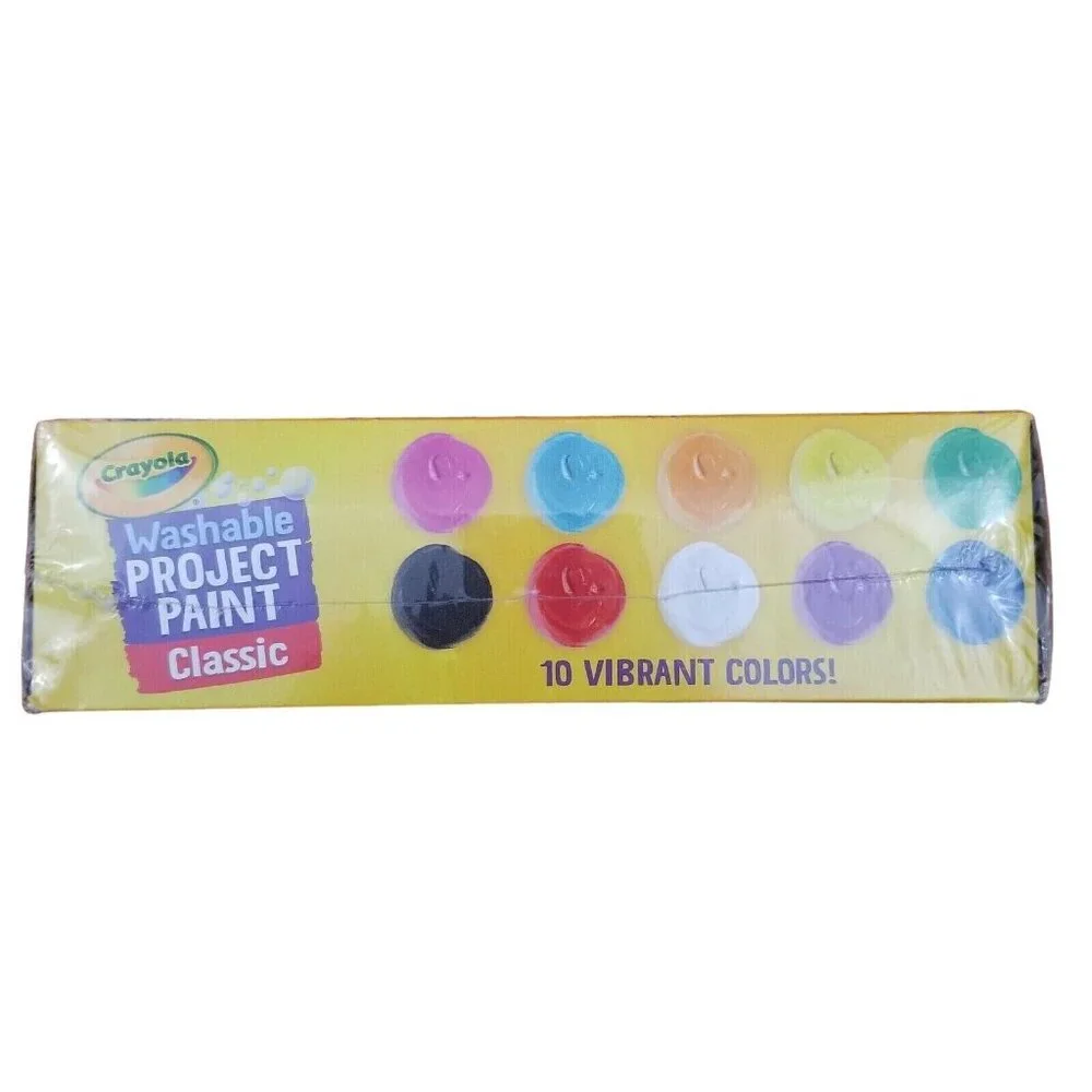 3x Crayola Washable Kids Paint Set, 10 Count, Assorted Classic Colors, 2 oz Each